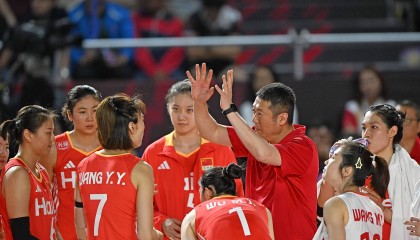 女排世锦赛|中国女排主帅赵勇:对阵法国队立足于自身发挥