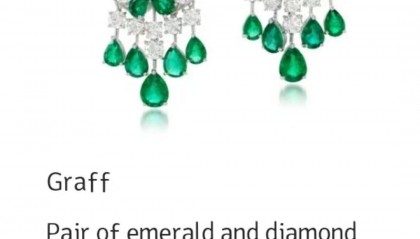 黄杨钿甜同款耳环存多个苏富比拍卖记录，最高拍卖价为65万元