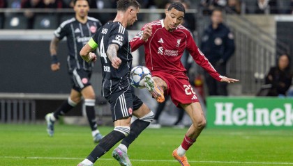 欧冠-埃基蒂克反戈维尔茨两助攻 利物浦5-1法兰克福止4连败