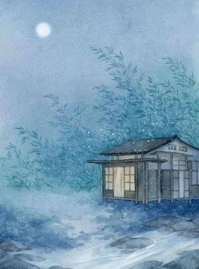 杜甫：人皆视我白发愁容，尚知我年少与情深，破屋笑听雨？