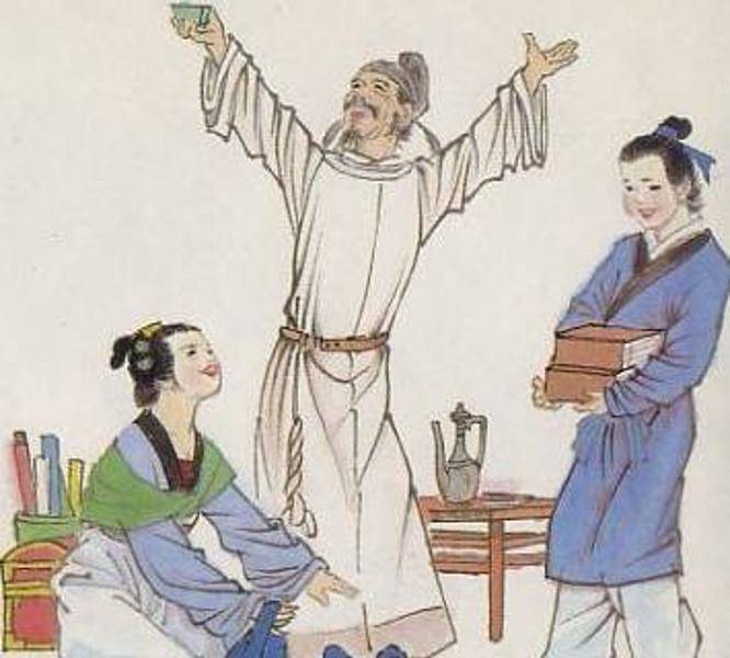 杜甫：人皆视我白发愁容，尚知我年少与情深，破屋笑听雨？