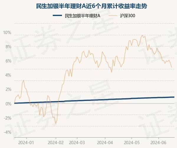 6月20日基金净值：民生加银半年理财A最新净值1.0019，涨0.01%