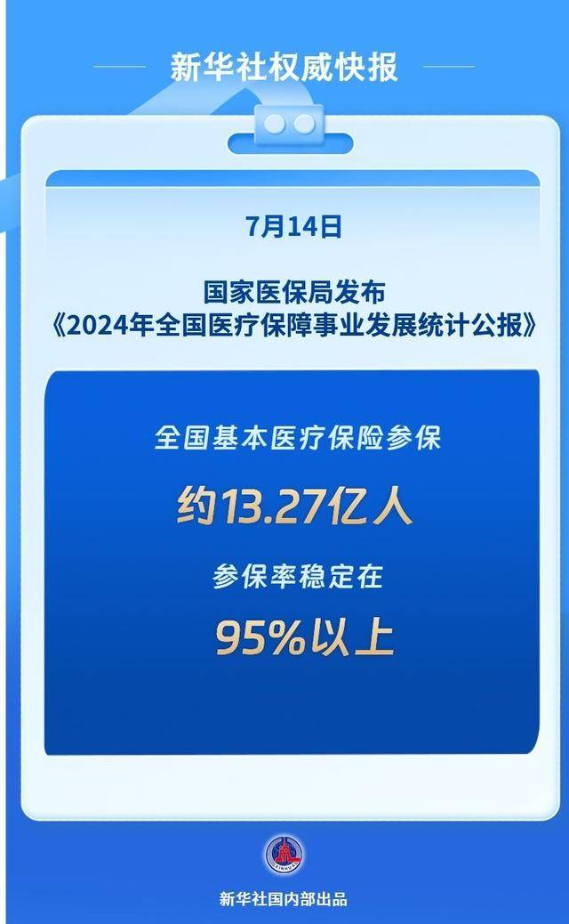 我国基本医保参保率稳定在95%以上